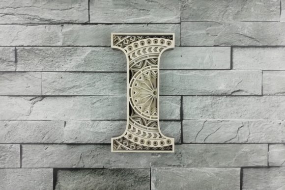 Download Layered Letter I, Layered Letters SVG - Layered letters Collection