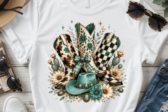 Download Western Cowgirl Boots Shirt PNG - Western Collection