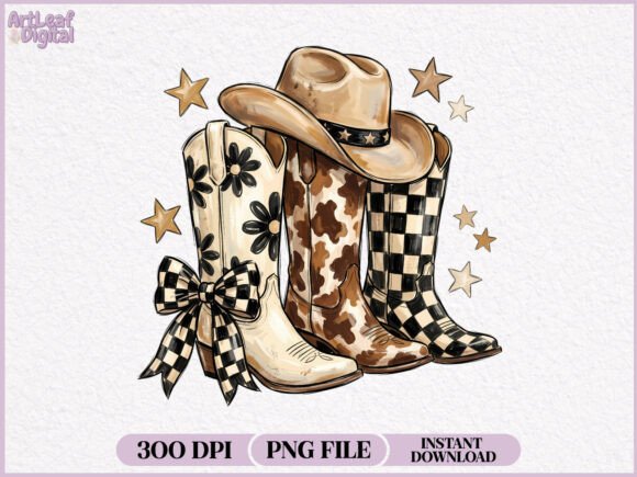 Download Preppy Western Cowgirl Boots PNG - Western Collection