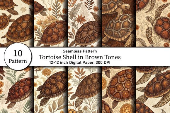 Download Tortoise Shell in Brown Tones - Premium Bundle