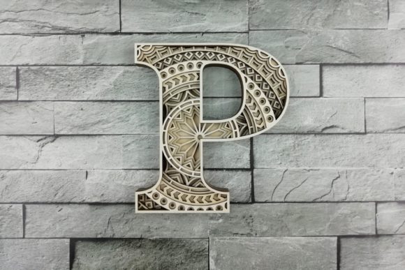 Download Layered Letter P, Layered Letters SVG - Layered letters Collection
