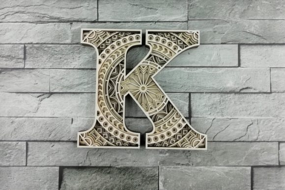 Download Layered Letter K, Layered Letters SVG - Layered letters Collection