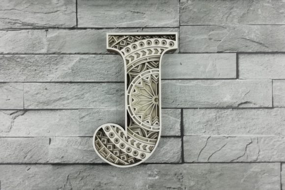 Download Layered Letter J, Layered Letters SVG - Layered letters Collection